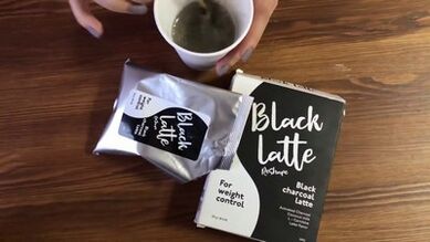 Experimente el café con leche con carbón Black Latte